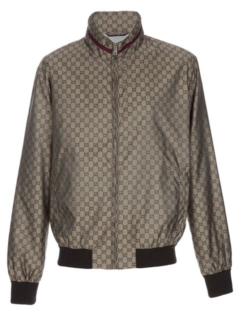 gucci mens silk bomber jacket|gucci monogram jacket men.